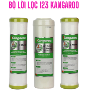 Bộ lõi lọc nước số 123 Kangaroo chính hãng- dùng được cho mọi loại máy lọc nước