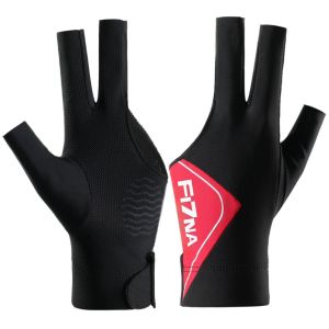 SAZ92 Breathable Billiards Gloves Left Hand Quick Drying Snooker Cue Glove Lightweight Anti-slip Three-finger Gloves Men and Women
