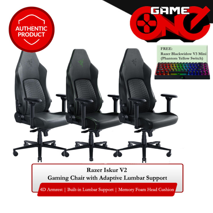 Razer Iskur V2 Gaming Chair with Adaptive Lumbar Support | Lazada PH