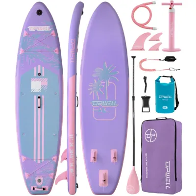 Upwell Papan Selancar Pompa Set Lengkap Tiup Stand Up Paddle Board Bahan Tebal