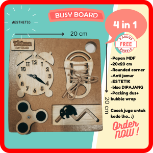 Busy Board 10 in 1 Mainan Montessori