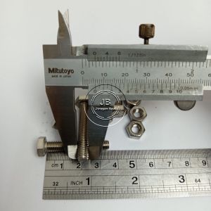 BAUT MUR STAINLESS KUNCI 10 M6X35 PANJANG 35 CM 35CM ANTI KARAT SS SUS 304 A2 70 STAINLIS M6 X 35 FULL DRAT BAUD 10 HEXA BOLT 6 X 35 35MM 35 MM PITCH DRAT 1.0 DIAMETER DRAT 6MM SEKRUP SKRUP