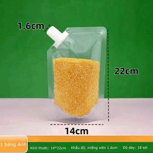 Túi đựng thực phẩm ngũ cốc hạt gạo dầu dấm túi pet cótay cầm nút vặn kín bảo quản nguyên liệu đồ ăn nhà bếp SHOPE