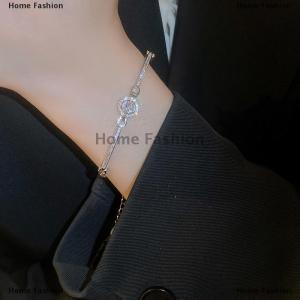 [COD] Home Fashion Light Luxury Sparkling Adjustable Zircon Bracelets High Quality Fashion All-match Bangle For Women Wedding Jewelry Birthday Gift