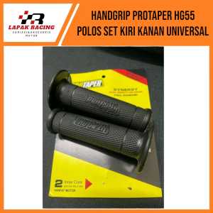 Handgrip HG55 Polos Full Hitam Set Kiri Kanan Universal Di semua motor beat-mio-supra dll