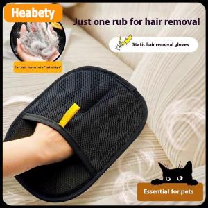 【2-3 days delivery】 Cat Hair Cleaner Pet Gloves Household Hair Remover Cat Dog Hair Remover Brush Remover Hair Sticking Device Home Hair Scraper