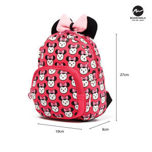 Boardwalk Maressa School Girls Backpack With Ribbon And Ear Design