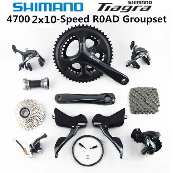 Shimano tiagra 4700 10 speed groupset on sale