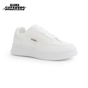 ELLORA Taylor Sneakers Wanita Korea Kekinian Casual Sport Shoes Putih Polos
