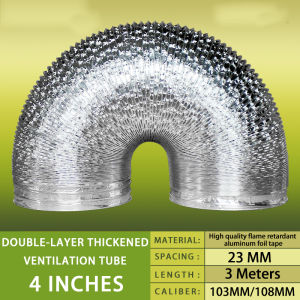 3" 4 5 6 8 3 5 meters Exhaust Pipe Vent Hose Outlet Tube For Portable ventilation duct aluminum flexible vent hose air duct