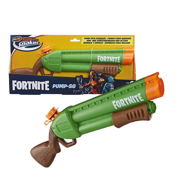 Nerf Super Soaker Fortnite Pump-SG Water Blaster Mainan Pistol