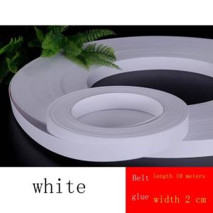 2CMx10M The hot melt adhesive PVC edge banding stick ecological black decorate desk ambry door plank warm white cork workers