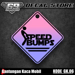 (COD) Akrilik Gantungan Kaca Mobil dan Truck Variasi Bebas Custom Desain Gradasi Terbaru Keren Kode GK.06