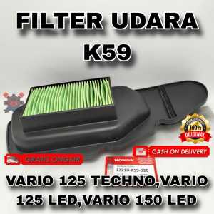 FILTER UDARA HONDA K59 VARIO 125 TECHNO | VARIO 125 LED | VARIO 150 LED | ASLI ORIGINAL HONDA AHM
