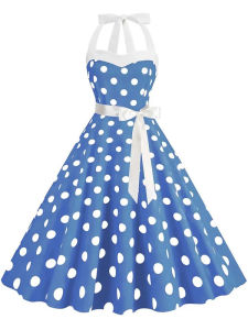 Vintage 50s 60s Women Summer Party Dress with Belt Pink Plaid Print Halter Hepburn Robe Rockabilly Dresses 2024 Ropa Mujer