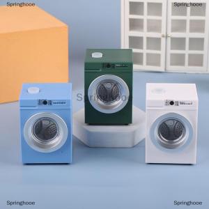 [COD] Springhooe Dollhouse Miniature Washing Machine Drum Washer Laundry Model Dollhouse Decor Toy