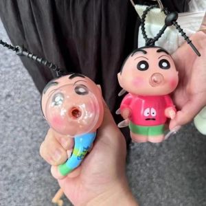 Cartoon Crayon Shin Chan Hand Pinch Toy Manga Periphery Backpack Pendant Keychain Cute Stress Relieving Toy Childrens Birthday Gift