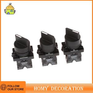 💖【Special price 】💖Shao 1 Piece 2 3 Position 1NO1NC 1NO 2NO Latching Self-Lock Momentary Selector Rotary Push Button Switch XB2-ED21 XB2-ED25 XB2-ED33