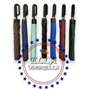 (ELLA SHOP) 2 Folds Hook Handle Coated (30inch) umbrella