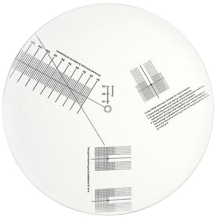 (CPOV) Anti-Sliding LP Vinyl Record Pickup Calibration Plate Distance ...