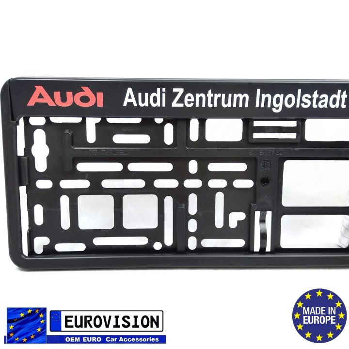 AUDI Euro Plate Holder 1 Piece Euro License Car Plateholder Made in