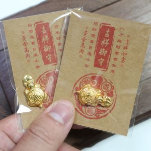 ManilaGo Lucky Turtle Wallet Charm Money-biting Turtle Ornaments for Longevity Protection & Financial