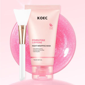 KOEC Pink PDRN Caffeine Nighttime Peel-Off Mask for Hydration and Moisturization