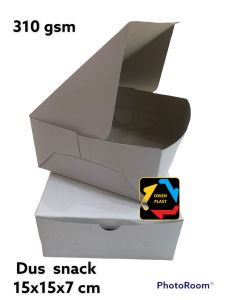 DUS SNACK/SNACK BOX/DUS HAJATAN/DUS KUE/DUS 15X15 TEBAL 310 GSM
