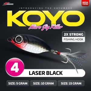 Micro Jig Hayumake KOYO Metal Jig + Treble hook  5 Gram 10 Gram 15 Gram Cast Jig Micro Jigging