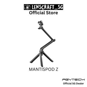 PGYTECH CapLock MantisPod Z Tripod with Ball-Head for DJI Gopro Insta360 Action Cameras