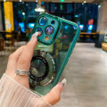 Case For Honor X7C 4G 2024 New Design Magnetic Stand Holder Transparent Casing For HonorX7C Honor X 7C Ultra Thin Clear Soft Phone Case With Camera Lens Protection. 