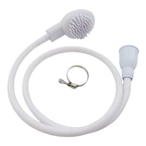 Travel Friendly Pet Shower Head with Brush Clamps On Bath Taps for Easily Dog Cats Cleaning Grooming Outdoor Indoor