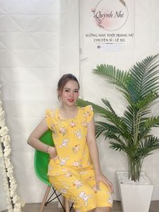 ĐỒ BỘ LỤA MẶC NHÀ HỌA TIẾT THỎ DỄ THƯƠNG - LUA41