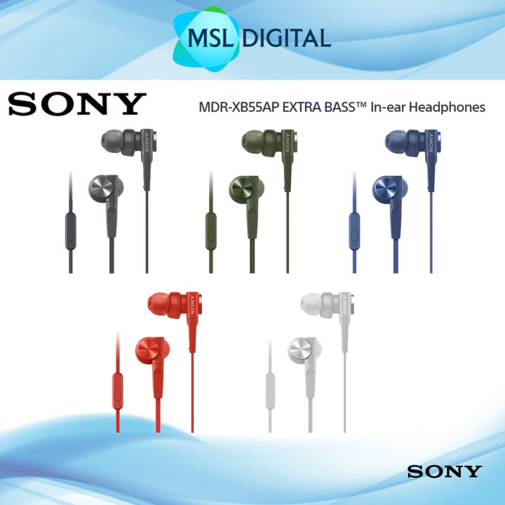 Sony MDR-XB55AP MDRXB55AP XB55AP Earphones EXTRA BASS with - Main Image
