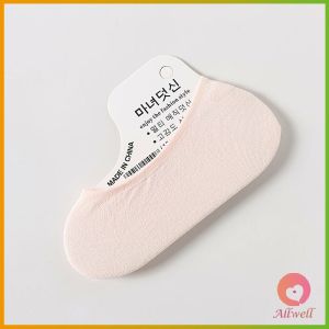 AW ถุงเท้าคัทชู สีสันน่ารัก ข้อสั้น ถุงเท้าผู้หญิง candy colored socks