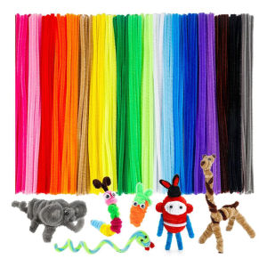 ONARAN 100 Crafts Pipe Cleaner Pipe Cleaner Chenille Stem Soft Does Not Hurt The Hands Exercise Hands-On Skills Craft Supplies Diy