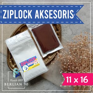 Plastik Ziplock 11x16 - Plastik Klip Aksesoris - Plastik Klip Putih ZIpper-Plastik Snack-Plastik Clip Souvenir