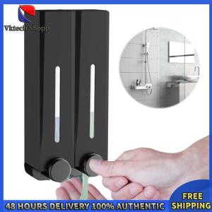 Vktech Shower Soap Dispenser No Drill Shampoo and Conditioner Dispenser 500ml Refillable Shower Dispenser for Bathroom