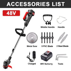 Lawn Mower Grass Cutter Japan Heavy Duty 24V 48V 68V Charger Rechargeable Wireless Electric Cordless Lawn Mower Grass Cutter Trimmer Portable Sale