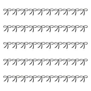 50Pcs Stylish Bowknot Labels Acrylic Bowknot Glass Charm for Bachelorette Birthday Wedding Parties Decorations