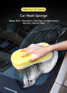 (Stock clearance)Car Wash Compression Sponge High Density Eight-Figure Car Cleaning Honeycomb Cotton compressed magic cleaning sponge wash oil removal