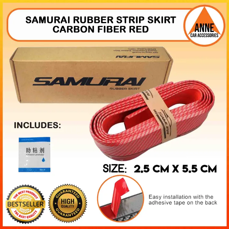Blue Car Front Bumper Lip Splitter Body Spoiler Side Chin Skirt Protector 2.5M