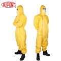 DU PONT Pro Safety Clothing Protective Coverall Chemicals Protective Clothing Hooded Sulfuric Acid Alkali Safety Coveralls Waterproof Chemical Suit. 