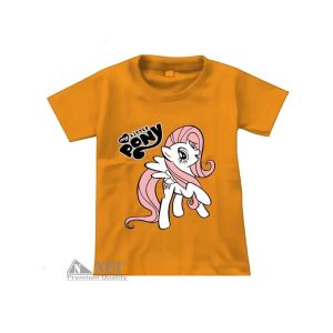 SUMMER88 Atasan Kaos Anak Perempuan Motif Warna Yellow Size 1-10 Tahun Lengan Pendek Bahan Spandek Soft