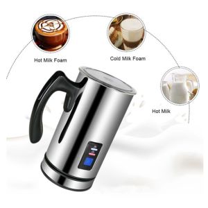Steamer Susu Elektrik: Alat Pembuih Susu & Pembuat Kopi\r\n\r\n Apa itu Steamer Susu Elektrik?\r\n\r\nSteamer susu elektrik, atau juga dikenal sebagai milk frother atau alat pembuih susu, adalah perangkat elektronik yang dirancang untuk menghasilkan busa susu yang sempurna untuk kopi dan minuman lainnya. Perangkat ini sangat cocok bagi penggemar kopi yang ingin menikmati minuman favorit mereka dengan tekstur busa susu yang lembut dan creamy. Dalam artikel ini, kita akan membahas detail tentang Steamer Susu Elektrik, termasuk material dan dimensinya, keunggulan penggunaannya, cara menggunakan alat ini, serta perawatan dan pemeliharaannya.\r\n\r\n Material & Dimensi\r\n\r\nSteamer Susu Elektrik terbuat dari stainless steel berkualitas tinggi, yang membuatnya tahan lama dan mudah dibersihkan. Dimensi alat ini adalah 18 x 17 x 13 cm, sehingga mudah disimpan di dapur Anda. Kapasitas pengentalan susu adalah 115 ml, sementara kapasitas pemanasan adalah 240 ml. Ini membuat alat ini ideal untuk membuat minuman kopi favorit Anda dalam jumlah yang cukup besar.\r\n\r\n Keunggulan Penggunaan Steamer Susu Elektrik\r\n\r\nSteamer Susu Elektrik memiliki beberapa keunggulan dibandingkan metode pembuatan busa susu lainnya. Pertama, alat ini sangat mudah digunakan dan menghasilkan hasil yang konsisten setiap kali Anda menggunakannya. Selain itu, Steamer Susu Elektrik dapat digunakan untuk membuat berbagai jenis minuman, seperti cappuccino, latte, dan hot chocolate. Terakhir, alat ini hemat energi, karena hanya membutuhkan daya listrik sebesar 500W dan dapat bekerja pada tegangan AC 220-240V/50-60Hz.\r\n\r\n Cara Menggunakan Steamer Susu Elektrik\r\n\r\nUntuk mendapatkan hasil terbaik dari Steamer Susu Elektrik, ada beberapa langkah yang harus Anda ikuti sebelum dan selama penggunaannya.\r\n\r\n Persiapan Sebelum Menggunakan Steamer Susu Elektrik\r\n\r\nSebelum Anda mulai menggunakan Steamer Susu Elektrik, pastikan Anda telah mempersiapkan semua bahan yang diperlukan, seperti susu segar dan kopi. Selain itu, pastikan alat tersebut sudah bersih dan kering sebelum digunakan.\r\n\r\n Langkah-langkah Penggunaan Steamer Susu Elektrik\r\n\r\nBerikut adalah langkah-langkah penggunaan Steamer Susu Elektrik:\r\n\r\n1. Isi wadah dengan susu segar hingga mencapai garis kapasitas pemanasan (240 ml).\r\n2. Hubungkan Steamer Susu Elektrik ke sumber listrik.\r\n3. Nyalakan alat dan biarkan susu dipanaskan hingga suhu yang diinginkan.\r\n4. Setelah susu panas, gunakan tuas pengental untuk menghasilkan busa susu yang sempurna.\r\n5. Tuangkan busa susu ke dalam cangkir kopi atau minuman lainnya sesuai selera Anda.\r\n\r\n Perawatan & Pemeliharaan Steamer Susu Elektrik\r\n\r\nUntuk memastikan Steamer Susu Elektrik Anda tetap dalam kondisi prima, ada beberapa langkah perawatan dan pemeliharaan yang harus Anda ikuti.\r\n\r\n Tips untuk Mempertahankan Kualitas Steamer Susu Elektrik\r\n\r\nBerikut adalah beberapa tips untuk mempertahankan kualitas Steamer Susu Elektrik:\r\n\r\n1. Bersihkan alat setelah setiap penggunaan untuk mencegah penumpukan sisa makanan.\r\n2. Jangan memasukkan alat ke dalam mesin pencuci piring atau mencucinya dengan deterjen keras.\r\n3. Jika alat terasa panas setelah digunakan, biarkan pendingin sebelum membersihkannya.\r\n\r\n Kesalahan yang Harus Dihindari saat Menggunakan Steamer Susu Elektrik\r\n\r\nBerikut adalah beberapa kesalahan yang harus Anda hindari saat menggunakan Steamer Susu Elektrik:\r\n\r\n1. Jangan mengisi wadah dengan susu melebihi garis kapasitas pemanasan.\r\n2. Jangan mencoba mengencerkan susu dengan air sebelum memasukkannya ke dalam alat.\r\n3. Jangan memasukkan alat ke dalam air setelah digunakan.