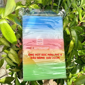 500 Gram Ống Hút Sọc Màu Phi 6  Ống Hút Sọc Đầu Bằng Ống Hút Sọc Đầu Nhọn Ống Hút Nhiều Màu