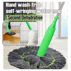 Highly Efficient Dehydration Bamboo Fiber Mop Rusty Mopping Tools Wet and Dry Garbage Cleaning