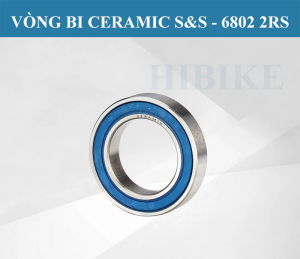Vòng Bi Ceramic S&S (Phớt Xanh) Bạc Đạn Xe Đạp Gốm 6802 6902 15267 6803