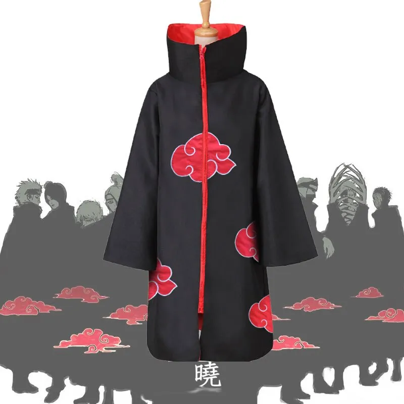  Anime Costume Akatsuki Cloak Itachi Sasori Deidara