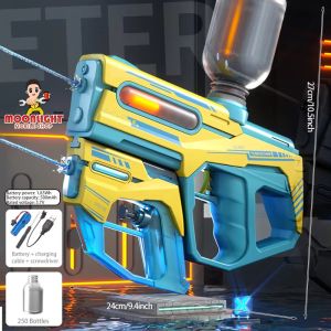 2 in 1 Electric Water Burst Gun Battery Toys Guns Swimming Pool Games 2in1 Outdoor Children Kids Sport LED Shooting Play